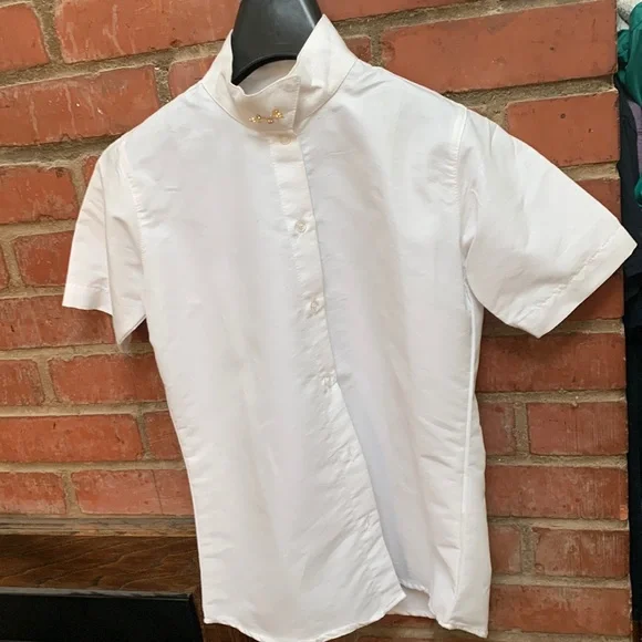 Chemise D'équitation Enfant TuffRider - Taille 14 - Blanche - Occasion